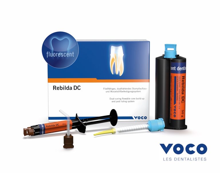 Rebilda DC Fluorescent de Voco finaliste Produit de l'année ADF 2025 catégorie Consommable